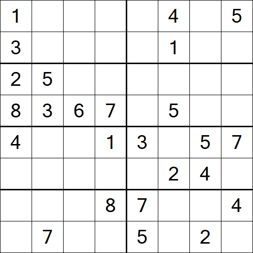 Sudoku 8x8 - Medium