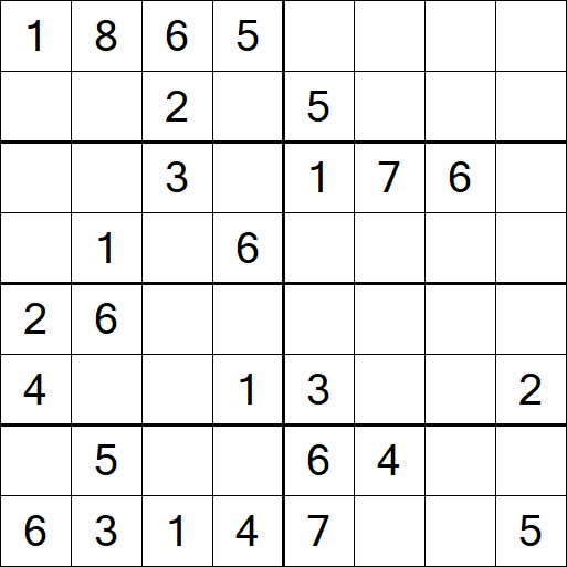 Sudoku 8x8 - Medium