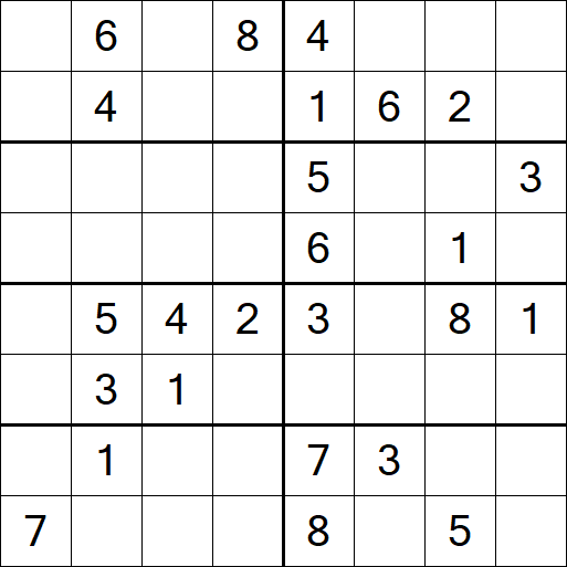 Sudoku 8x8 - Medium