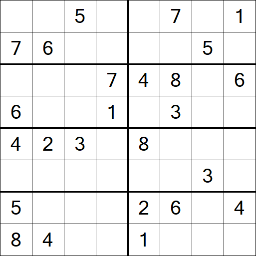 Sudoku 8x8 - Medium