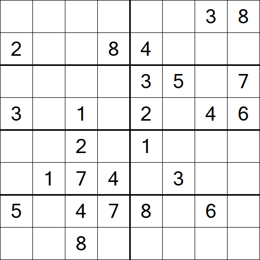 Sudoku 8x8 - Medium