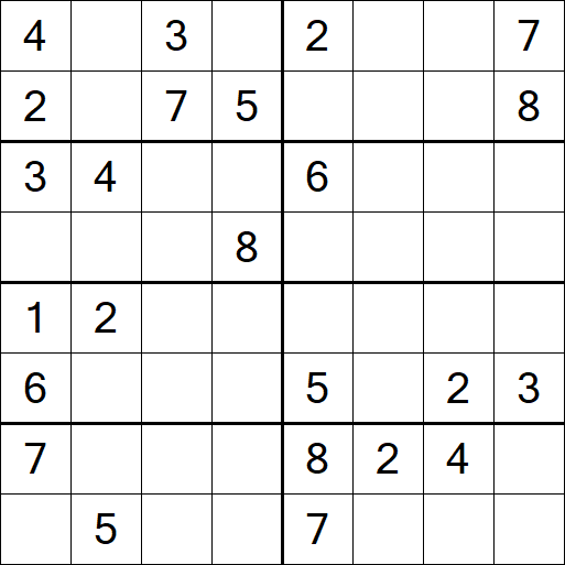 Sudoku 8x8 - Medium