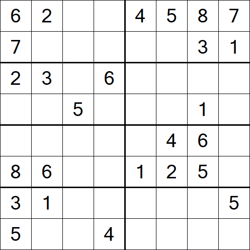 Sudoku 8x8 - Medium