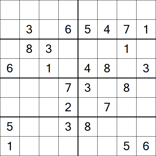 Sudoku 8x8 - Medium