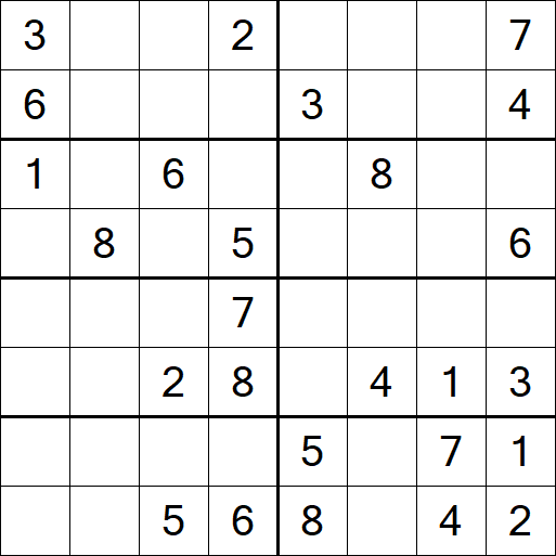 Sudoku 8x8 - Medium