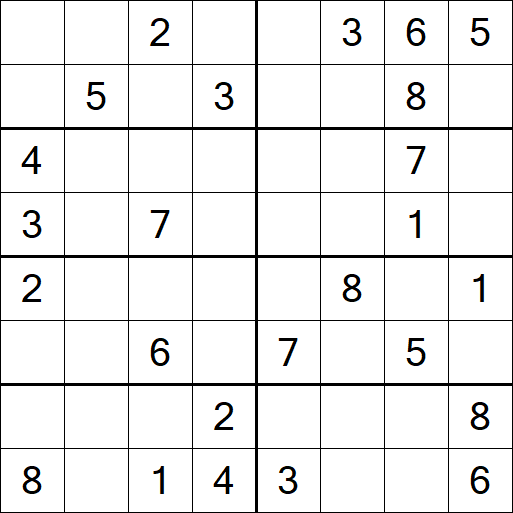 Sudoku 8x8 - Medium
