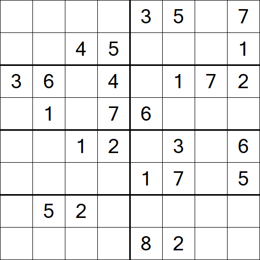 Sudoku 8x8 - Medium