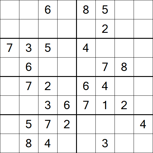 Sudoku 8x8 - Medium