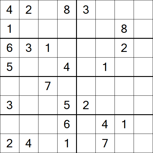 Sudoku 8x8 - Medium