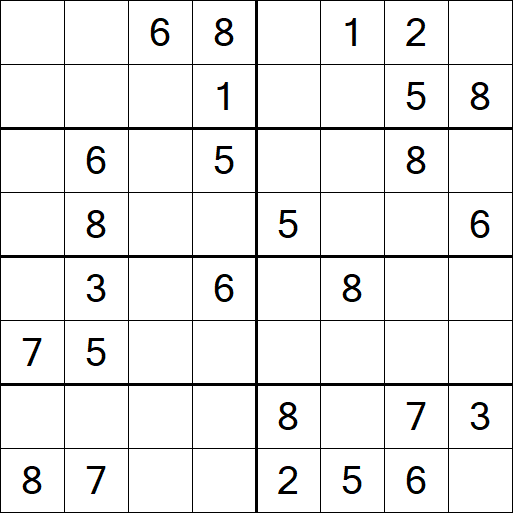 Sudoku 8x8 - Medium