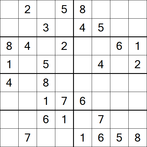 Sudoku 8x8 - Medium