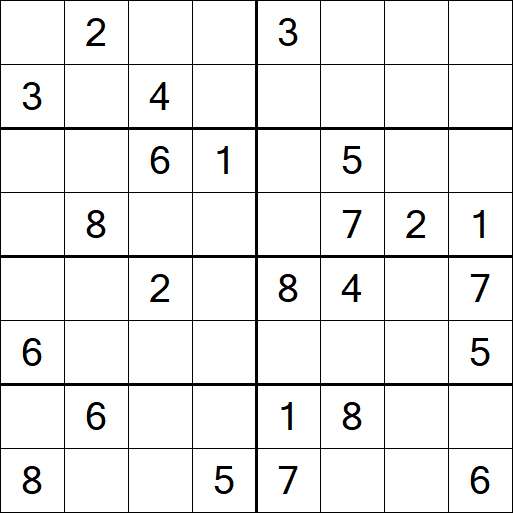 Sudoku 8x8 - Medium