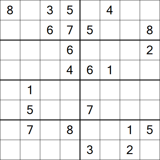 Sudoku 8x8 - Medium