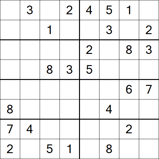 Sudoku 8x8 - Medium