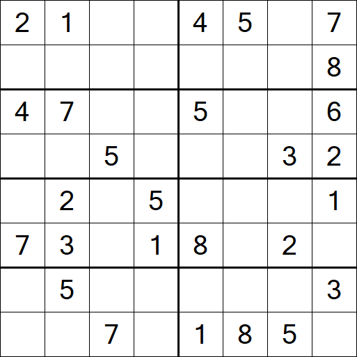 Sudoku 8x8 - Medium