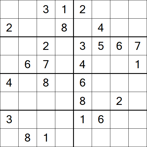 Sudoku 8x8 - Medium