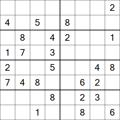 Sudoku 8x8 - Medium