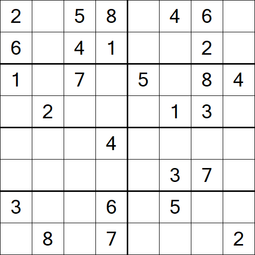 Sudoku 8x8 - Medium