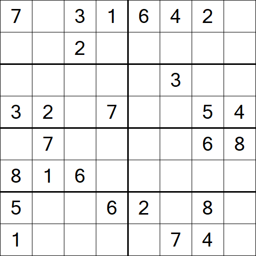 Sudoku 8x8 - Medium