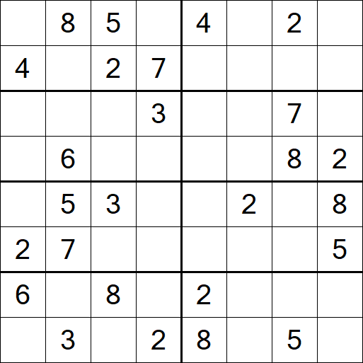 Sudoku 8x8 - Medium