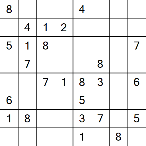 Sudoku 8x8 - Medium