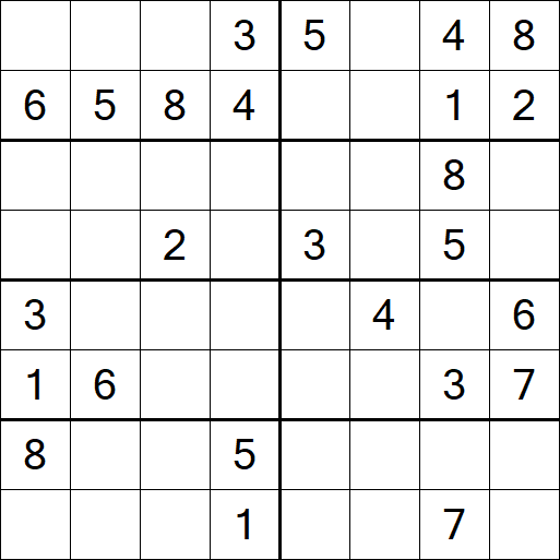 Sudoku 8x8 - Moyen