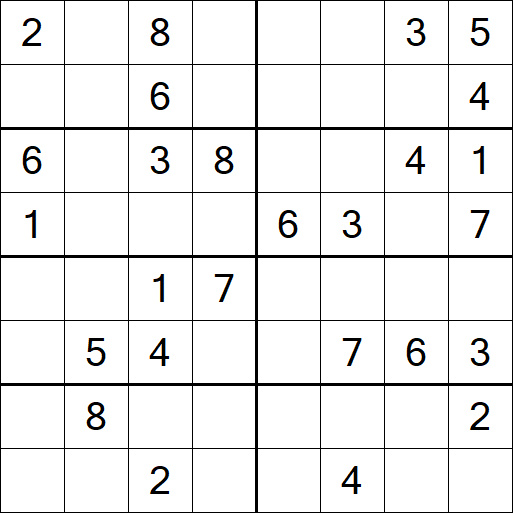 Sudoku 8x8 - Medio