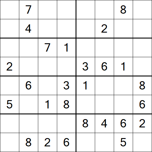 Sudoku 8x8 - Medio