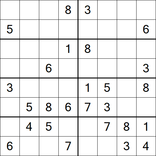 Sudoku 8x8 - Medio