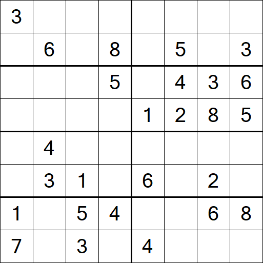 Sudoku 8x8 - Medio