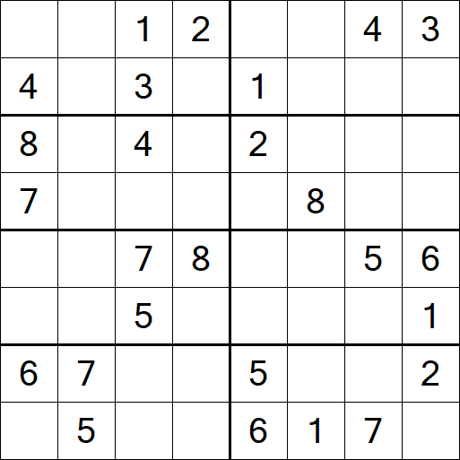 Sudoku 8x8 - Medio