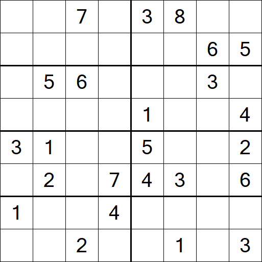 Sudoku 8x8 - Medio