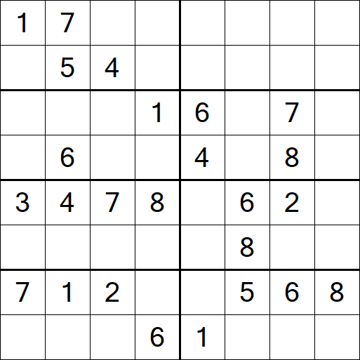Sudoku 8x8 - Medio