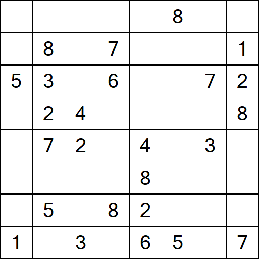 Sudoku 8x8 - Medio