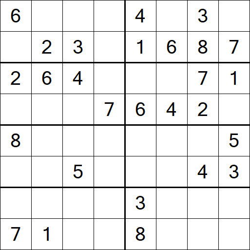 Sudoku 8x8 - Medium