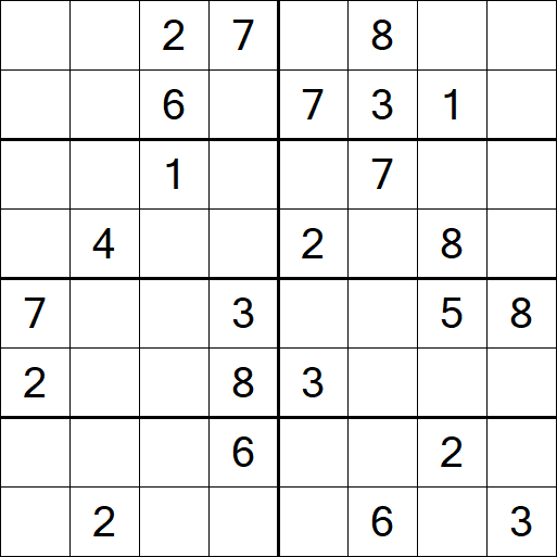 Sudoku 8x8 - Medium