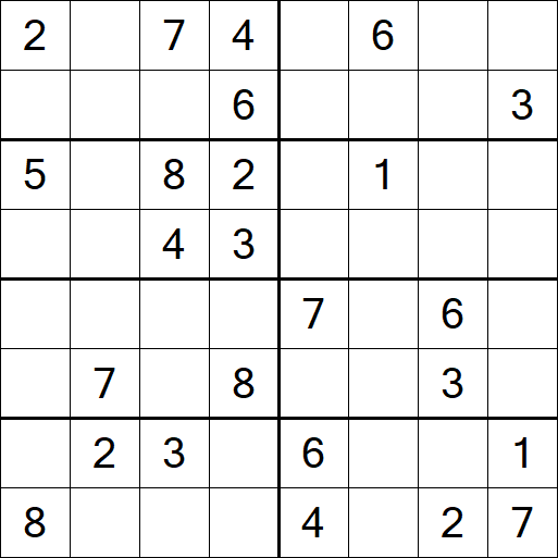 Sudoku 8x8 - Medium