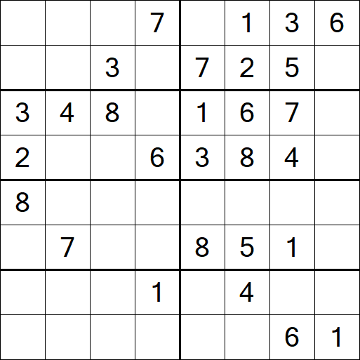 Sudoku 8x8 - Medium