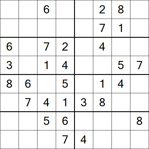 Sudoku 8x8 - Medium