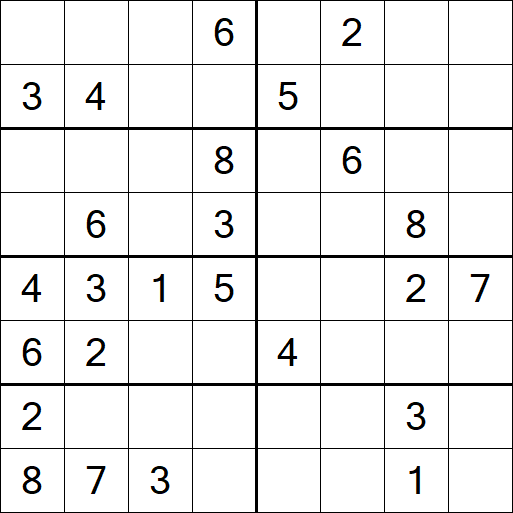Sudoku 8x8 - Medium
