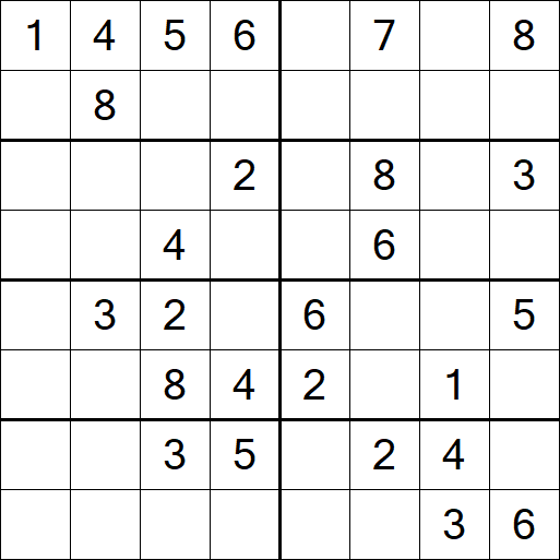 Sudoku 8x8 - Medium