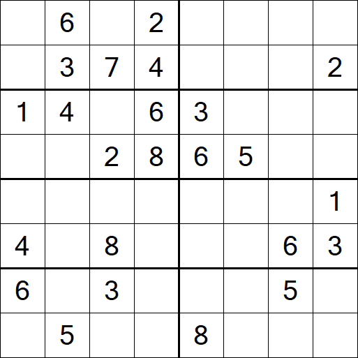 Sudoku 8x8 - Medium