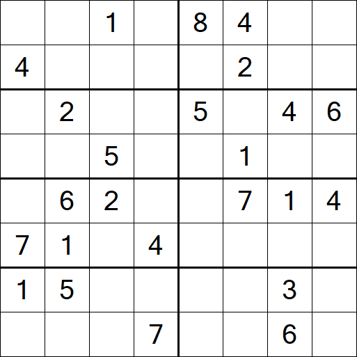 Sudoku 8x8 - Medium
