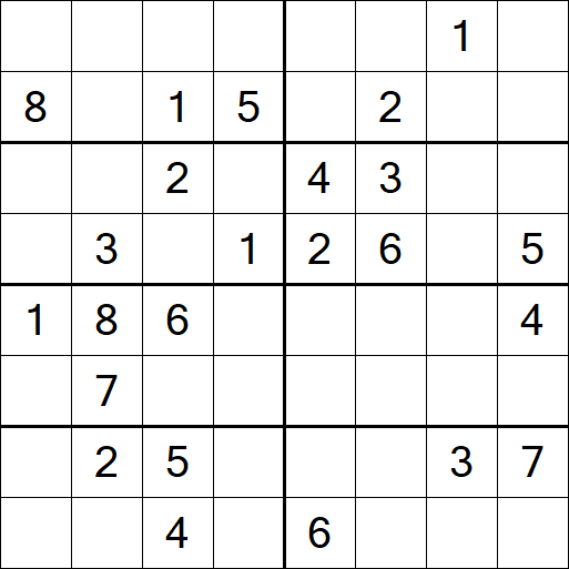 Sudoku 8x8 - Medium