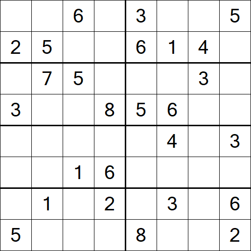 Sudoku 8x8 - Medium