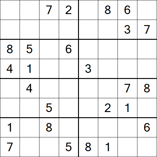 Sudoku 8x8 - Medium