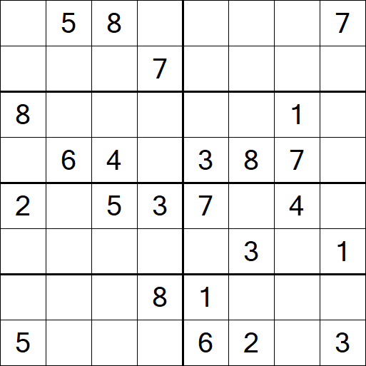 Sudoku 8x8 - Medium