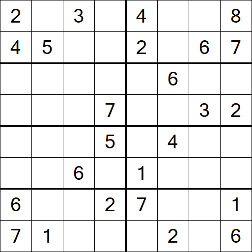 Sudoku 8x8 - Medium