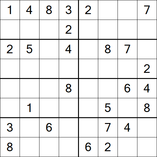 Sudoku 8x8 - Medium