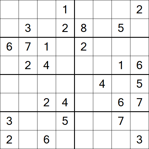 Sudoku 8x8 - Medium
